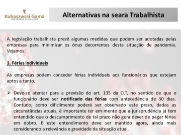 Coronavírus - Orientações Jurídicas